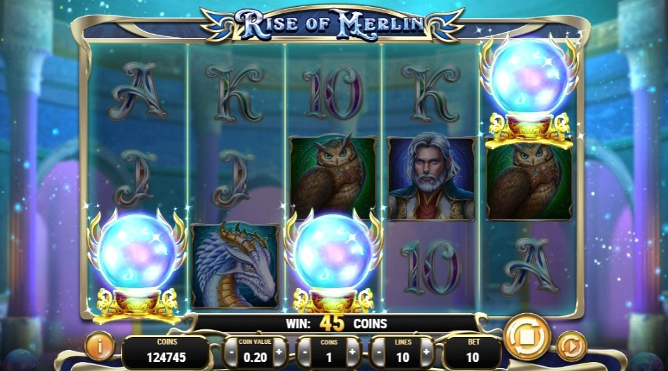 Игровой слот Rise Of Merlin играть онлайн